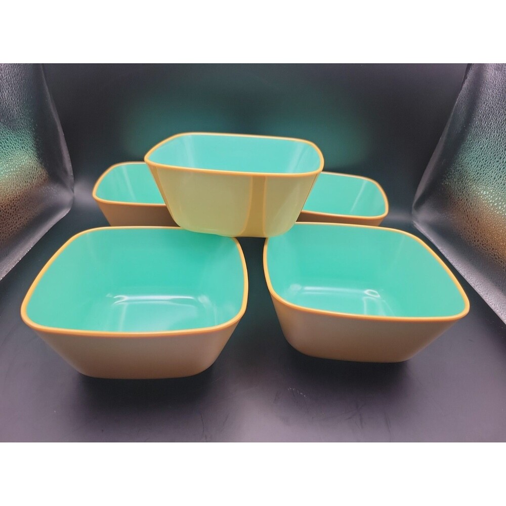 Target Home 6” Square Melamine Bowls Set/5 EXCELLENT Old Stock Discontinued